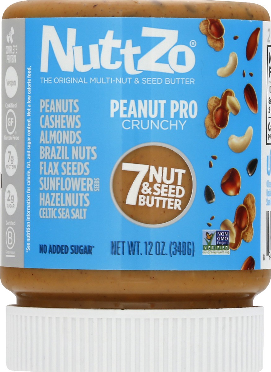 slide 8 of 13, NuttZo Crunchy Peanut Pro 7 Nut & Seed Butter 12 oz, 12 oz