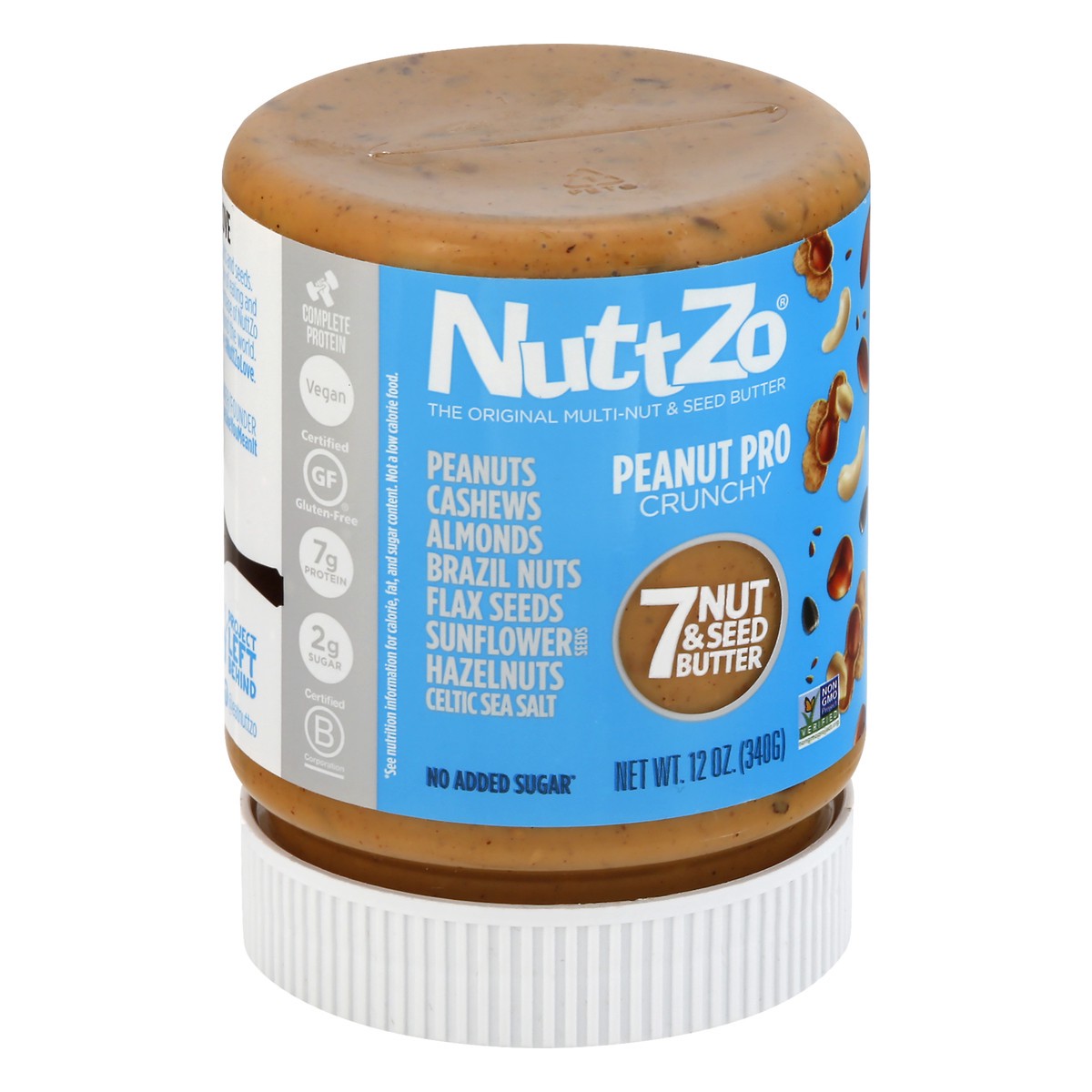 slide 11 of 13, NuttZo Crunchy Peanut Pro 7 Nut & Seed Butter 12 oz, 12 oz