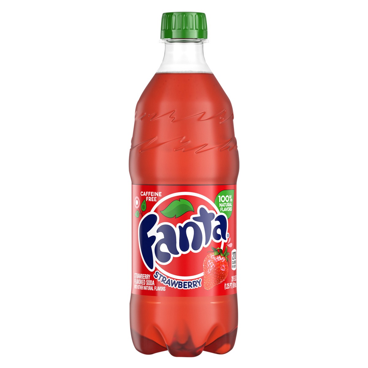 slide 1 of 5, Fanta Strawberry Soda Bottle- 20 fl oz, 20 fl oz