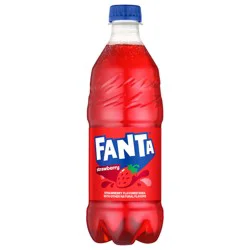 Fanta Strawberry Soda Bottle, 20 fl oz