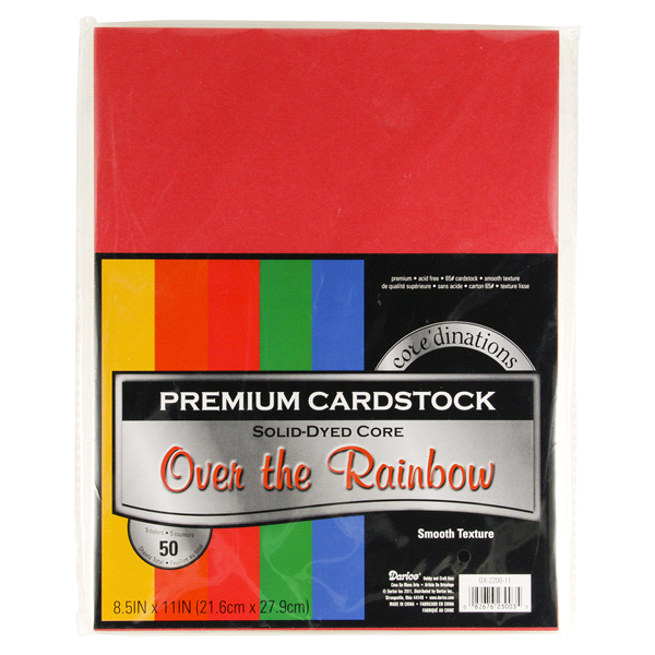 slide 1 of 1, Cardstock Value Pack Over the Rainbow, 8.5 in x 11 in