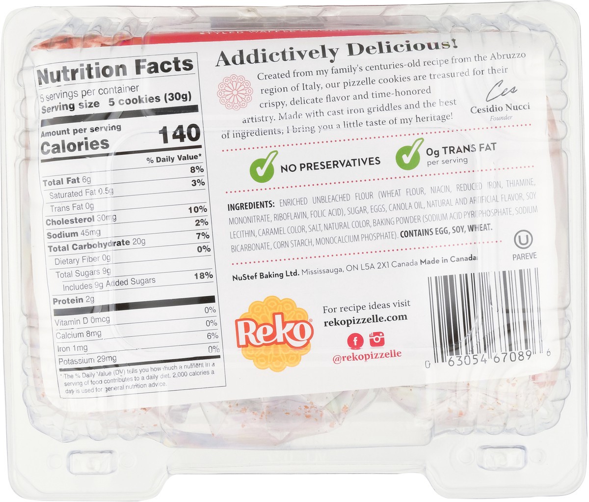 slide 2 of 14, Reko Strawberry Pizzelle Waffle Cookies- 5.25 oz, 5.25 oz