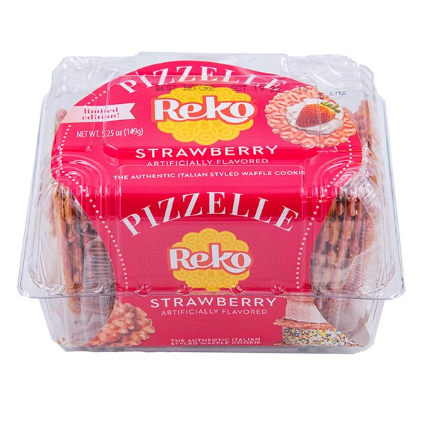 slide 1 of 14, Reko Strawberry Pizzelle Waffle Cookies- 5.25 oz, 5.25 oz