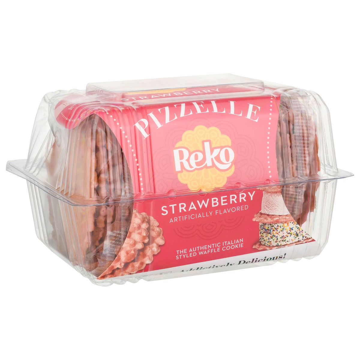 slide 7 of 14, Reko Strawberry Pizzelle Waffle Cookies- 5.25 oz, 5.25 oz