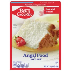 Betty Crocker Angel Food Cake Mix, Just Add Water, 16 oz