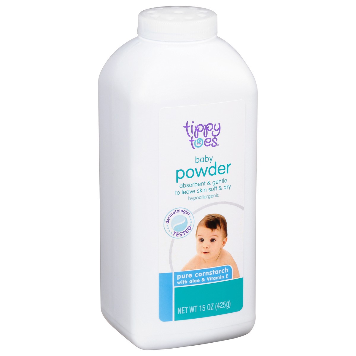 slide 5 of 9, Tippy Toes Baby Powder, 15 oz