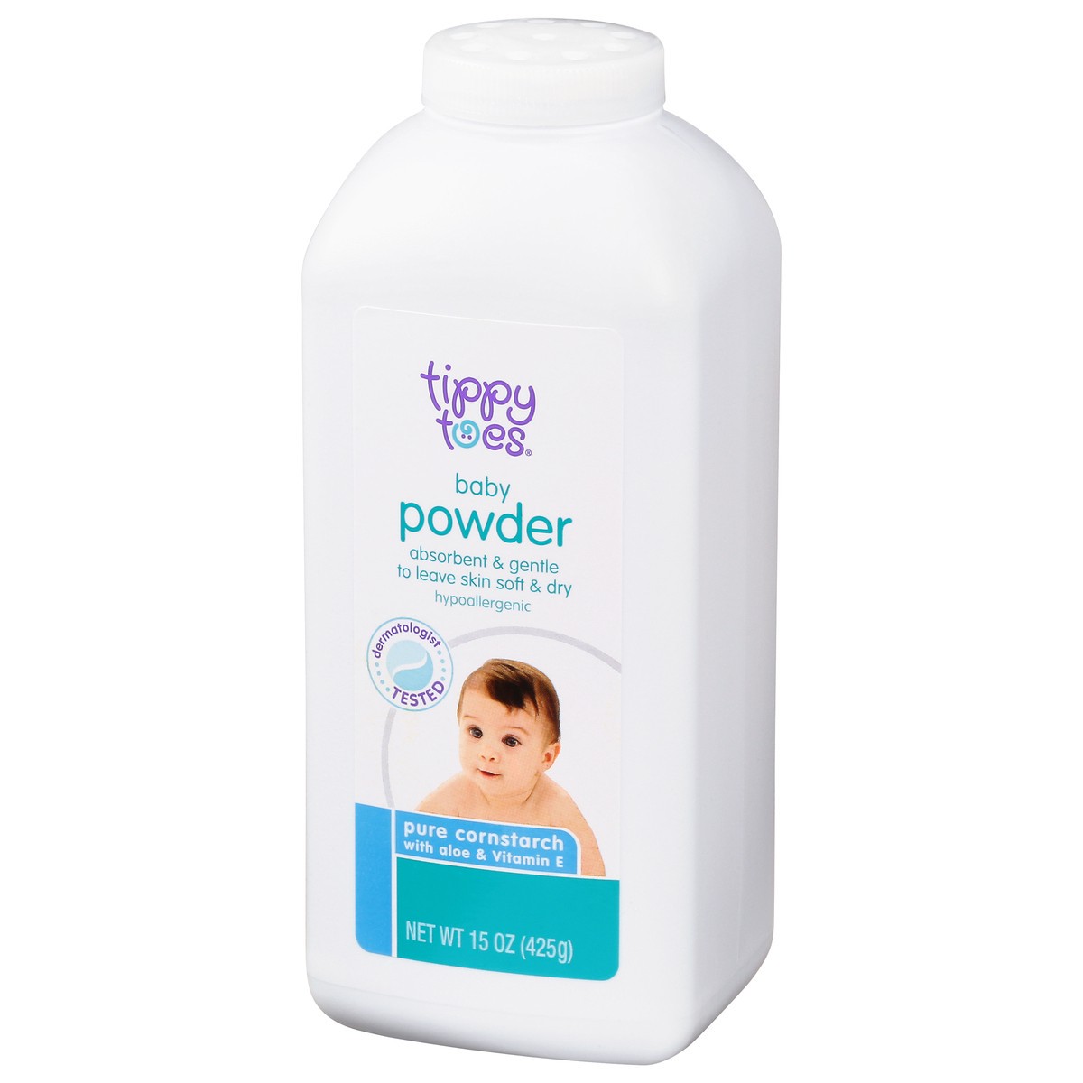 slide 6 of 9, Tippy Toes Baby Powder, 15 oz