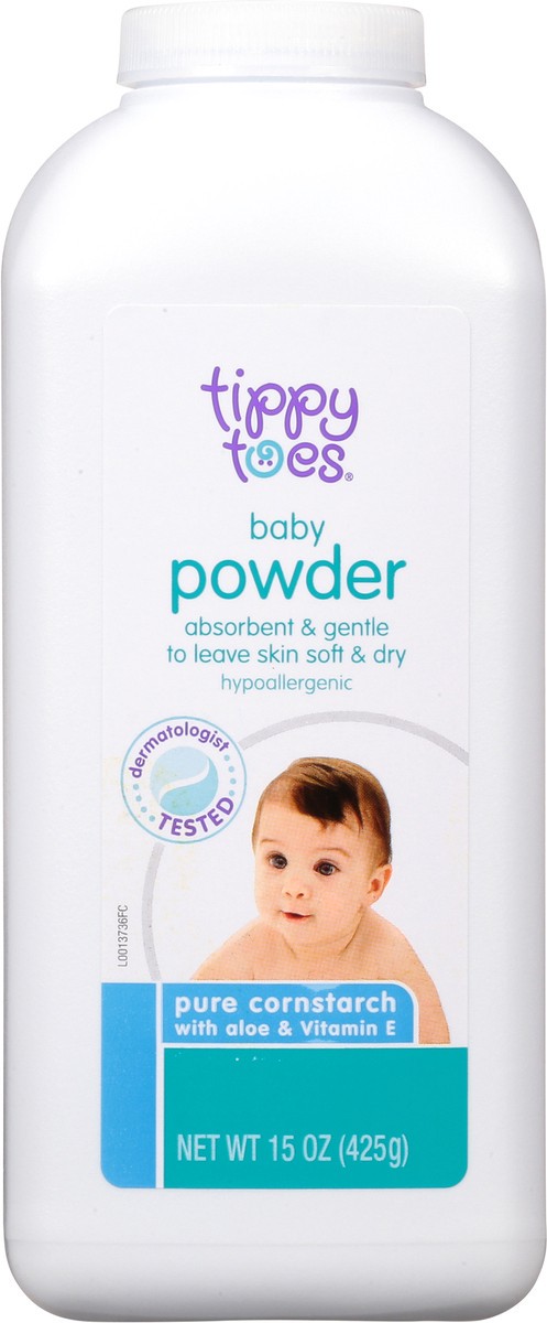 slide 8 of 9, Tippy Toes Baby Powder, 15 oz