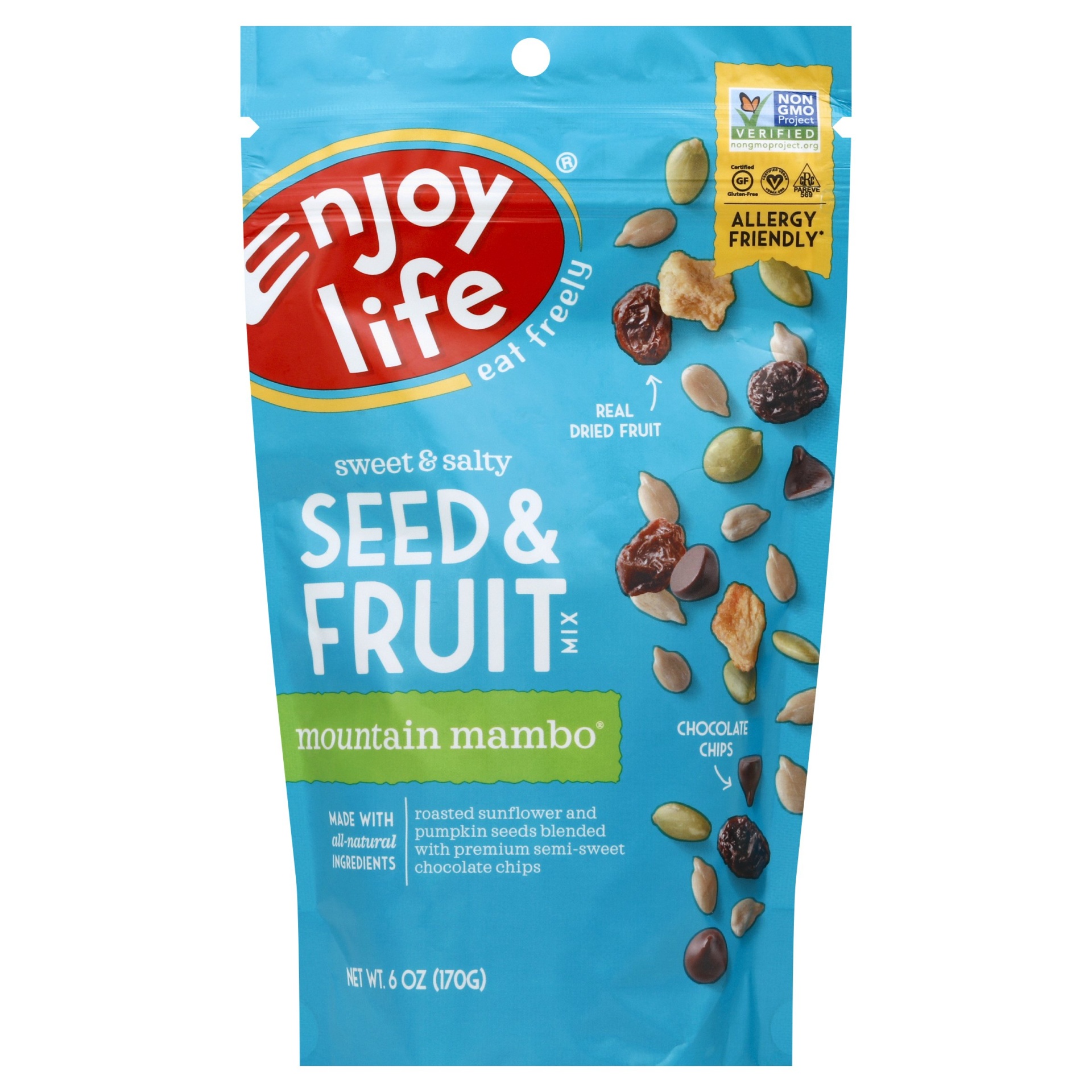 slide 1 of 6, Enjoy Life Mountain Mambo Sweet & Salty Seed & Fruit Mix, 6 oz