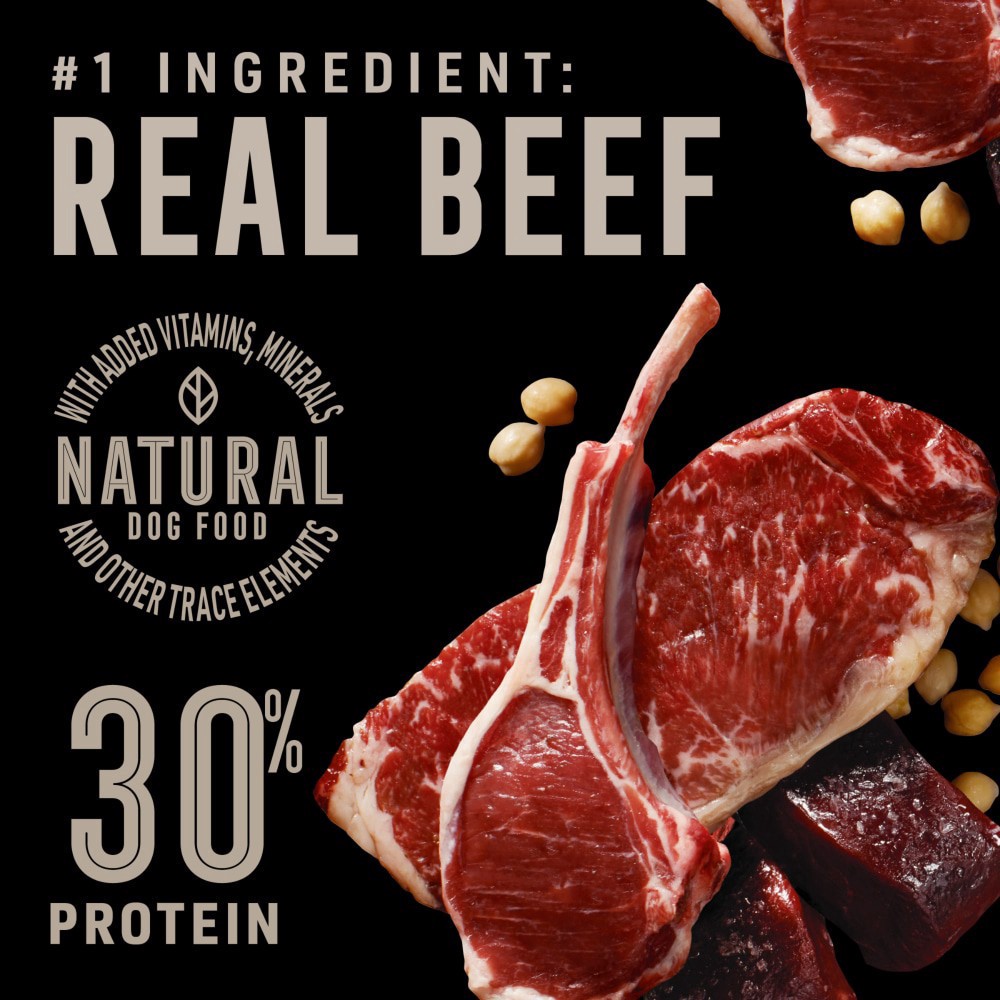 slide 2 of 6, Abound Wild Beginnings Beef Venison & Lamb Dry Dog Food, 4 lb