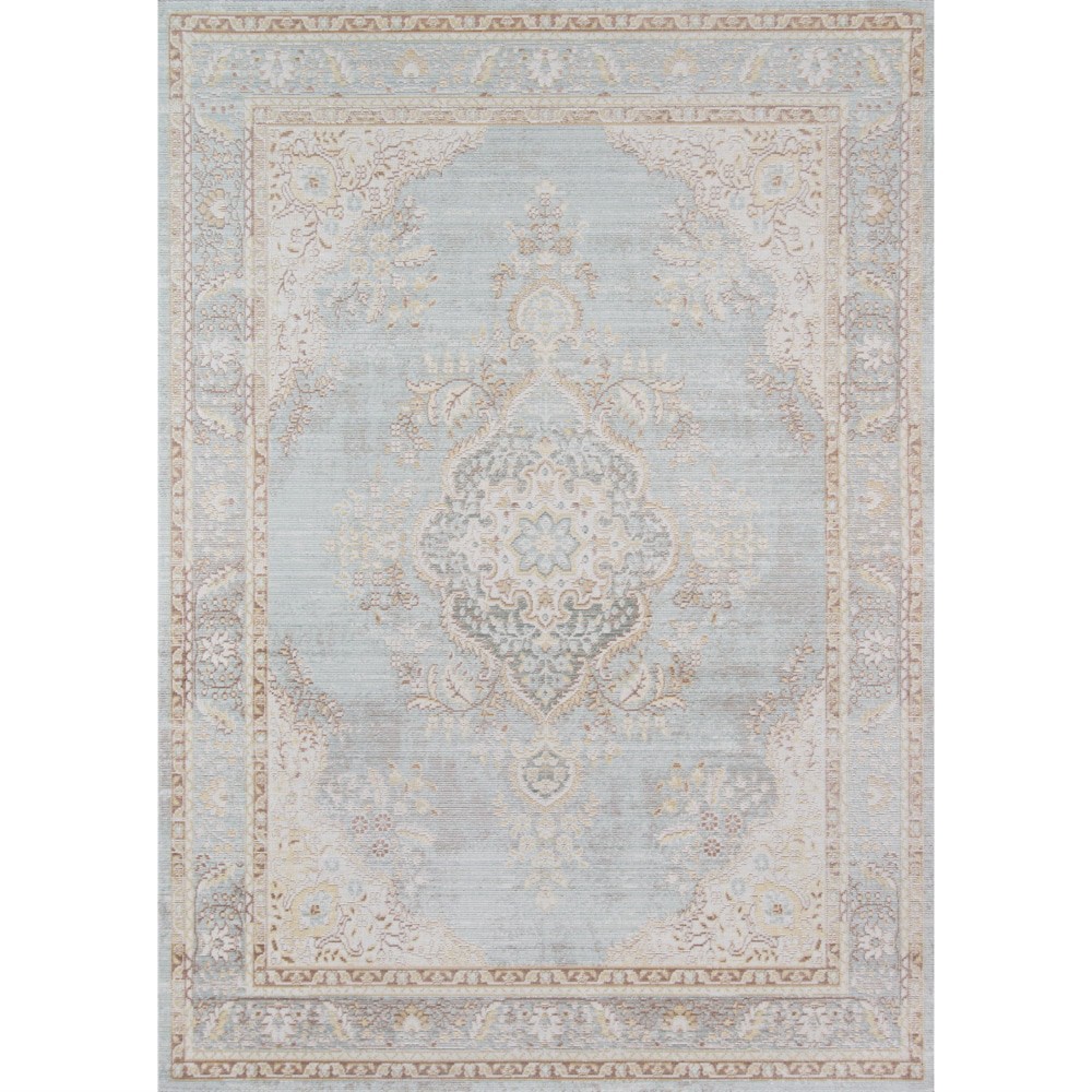 slide 1 of 4, Momeni Isabeisa-1Blu5373 Isabella Machine Made 100 Percent Polyester Rectangle Rug, Blue - 5, 1 ct