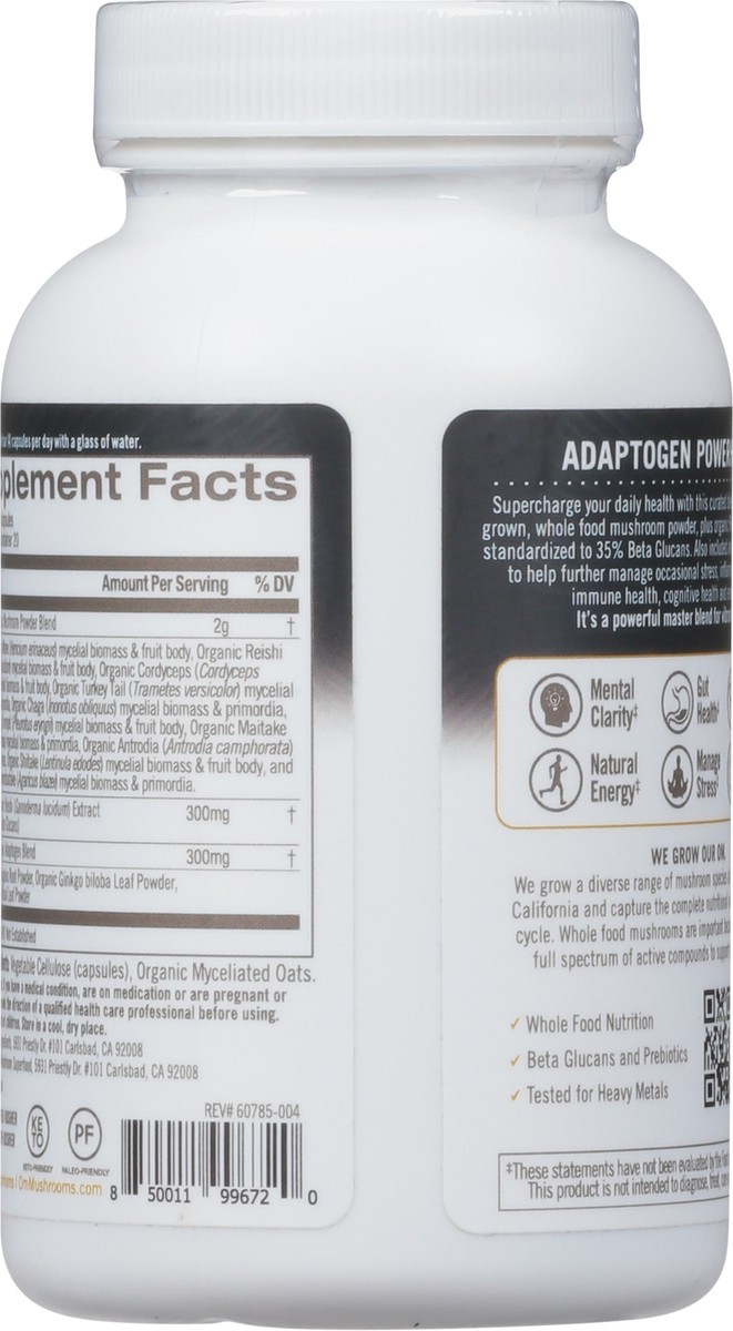 slide 12 of 12, Om Master Blend Mushrooms & Adaptogens 84 Vegetable Capsules, 1 ct