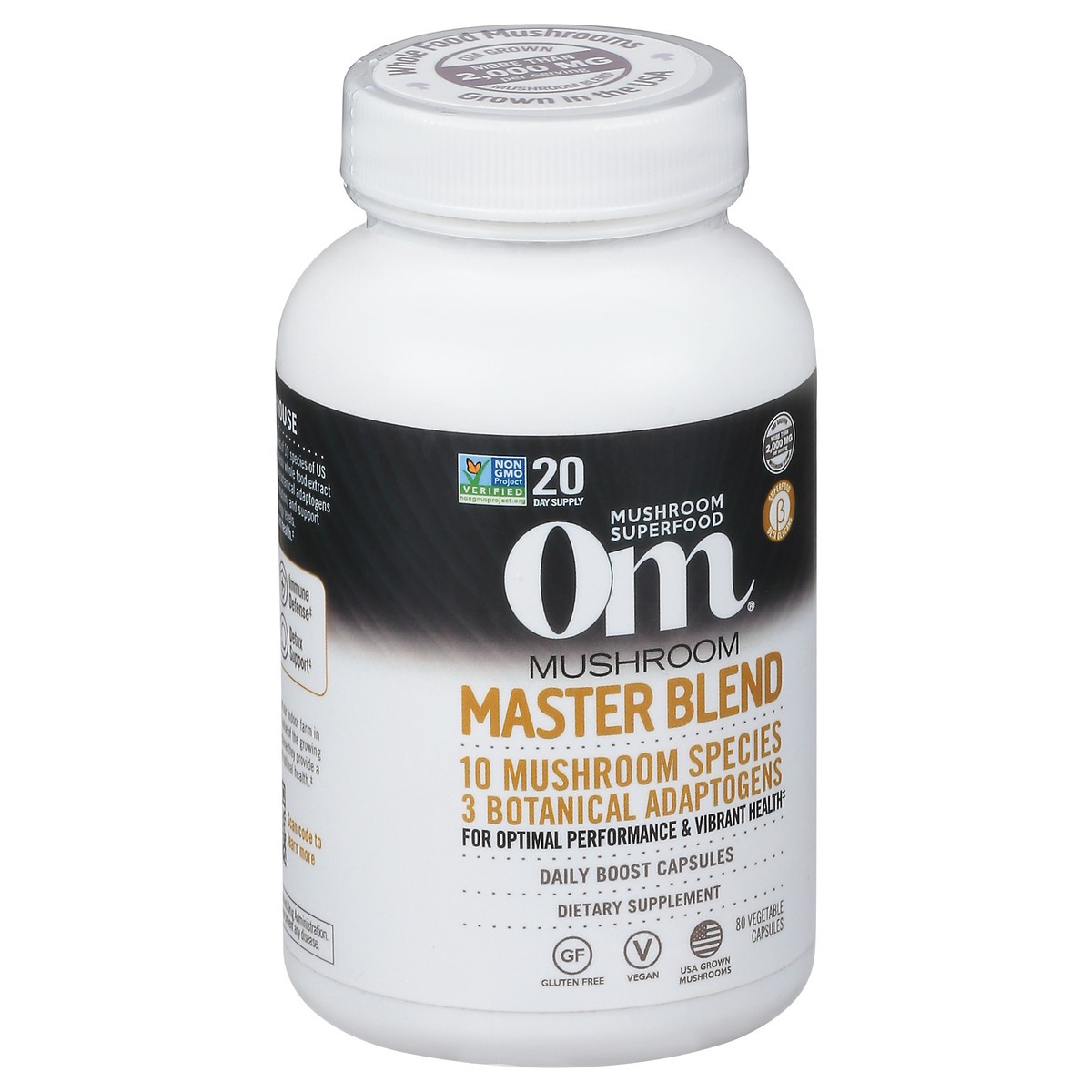 slide 8 of 12, Om Master Blend Mushrooms & Adaptogens 84 Vegetable Capsules, 1 ct