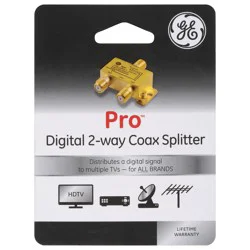 GE Pro Digital 2-Way Coax Splitter 1 Each