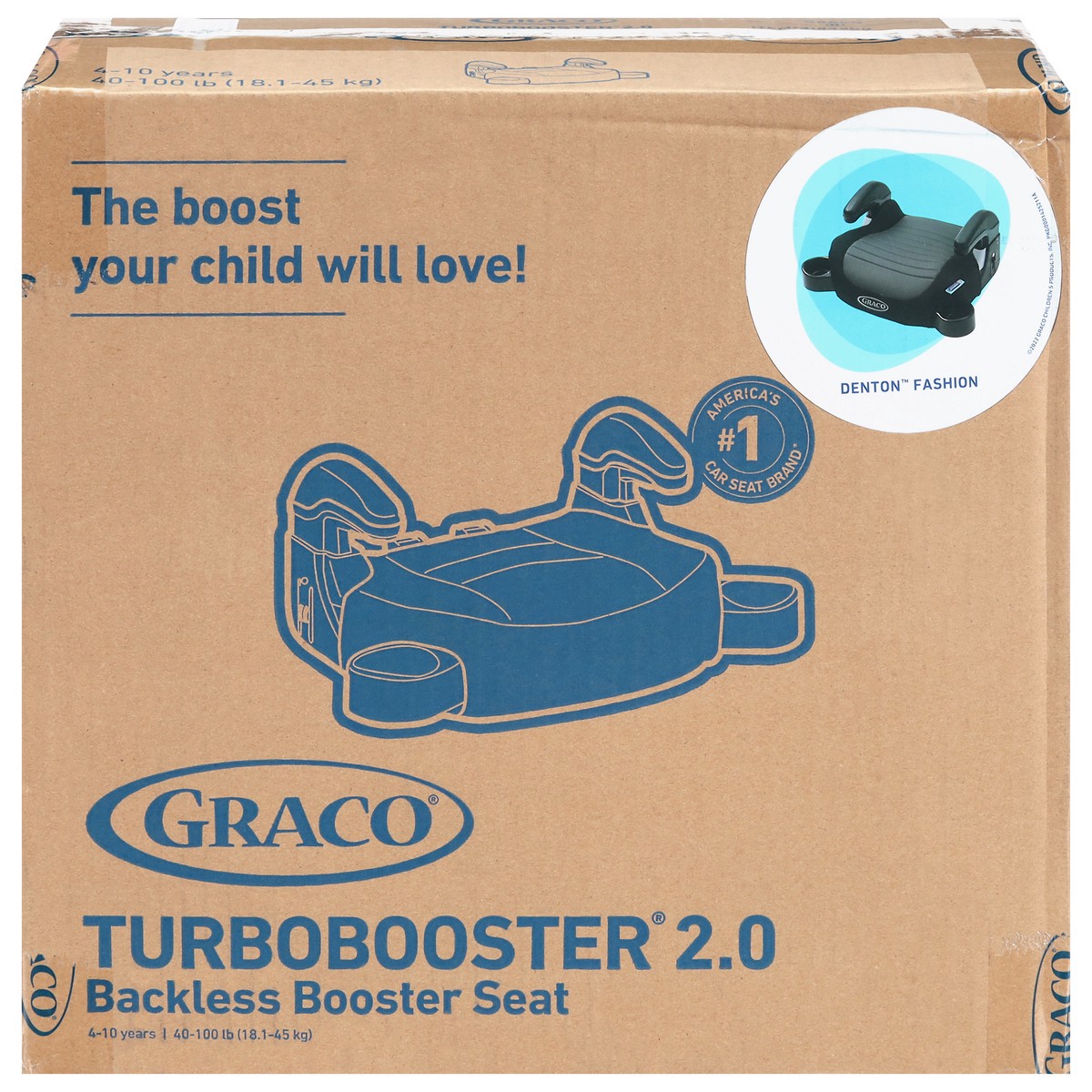 slide 1 of 12, Graco Turbobooster 2.0 Backless Booster Seat 1 ea, 1 ct