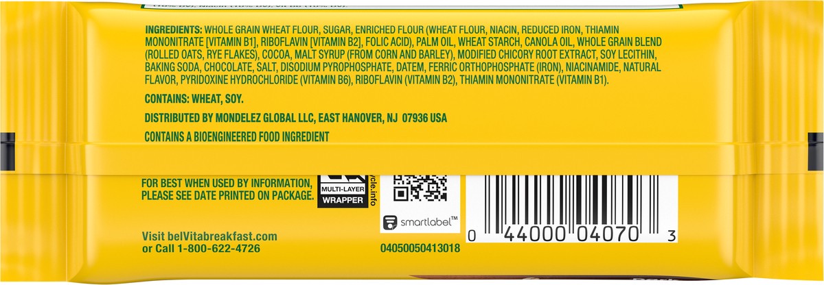 slide 8 of 11, belVita Breakfast Sandwich Dark Chocolate Creme Breakfast Biscuits, 1 Pack (2 Sandwiches Per Pack), 0.11 lb