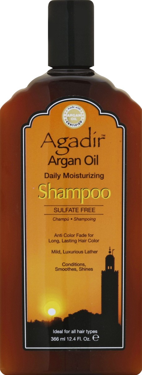 slide 2 of 2, Agadir Shampoo, Daily Moisturizing, Argan Oil, 12.4 Ounce, 12 fl oz