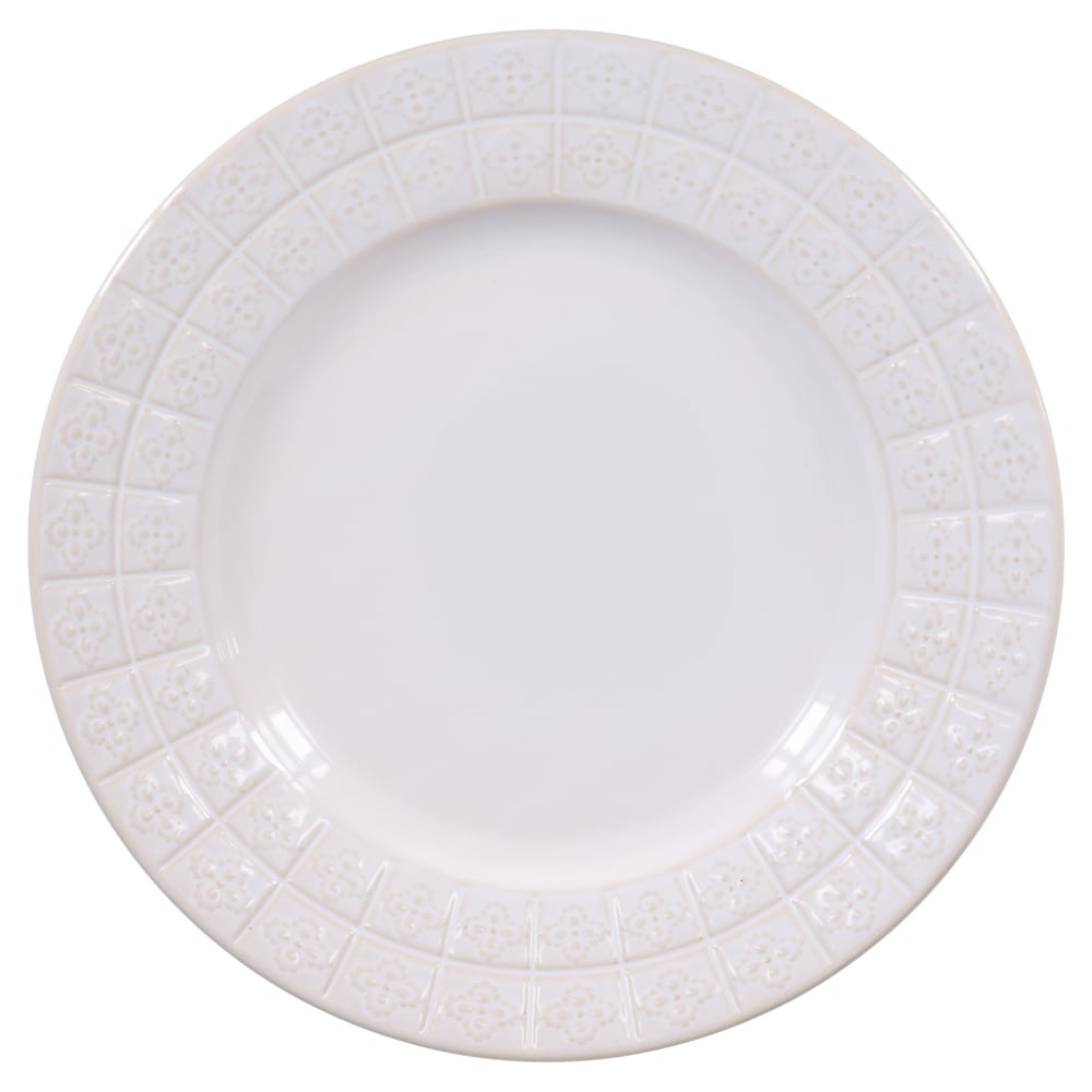 slide 1 of 1, Dash of That Brooklyn Dinner Plate - White, 1 ct