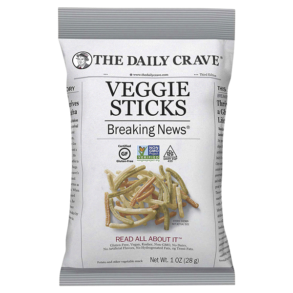 slide 1 of 1, The Daily Crave Original Veggie Straw, 1 oz