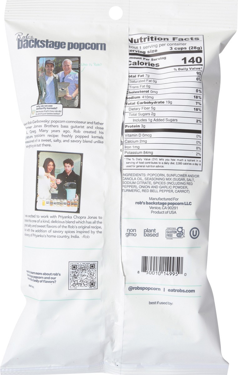 slide 3 of 13, Robs Backstage Popcorn Mumbai Nights - 1 Oz., 1 oz