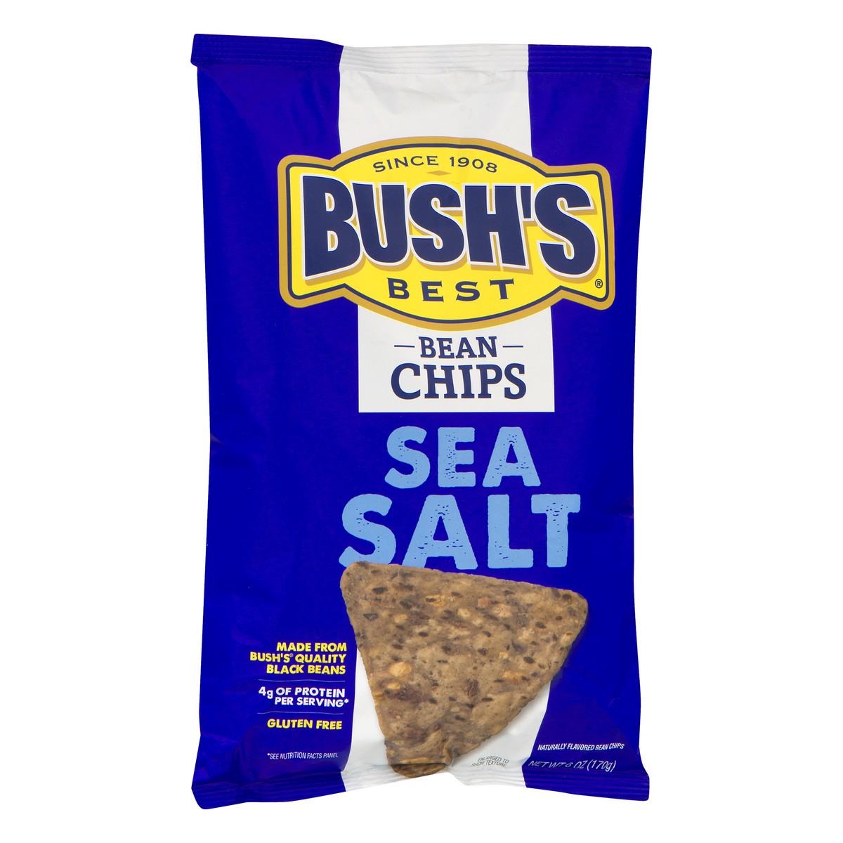 slide 4 of 11, Bush's Best Bush's Sea Salt Bean Chips 6 oz pouch, 6 oz