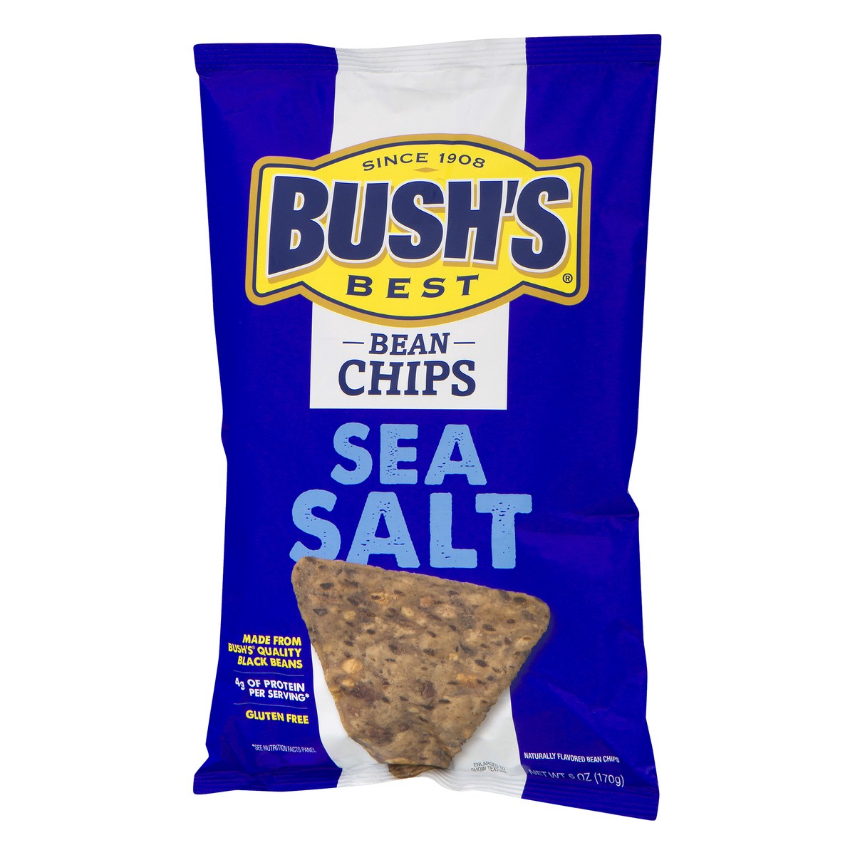 slide 10 of 11, Bush's Best Bush's Sea Salt Bean Chips 6 oz pouch, 6 oz