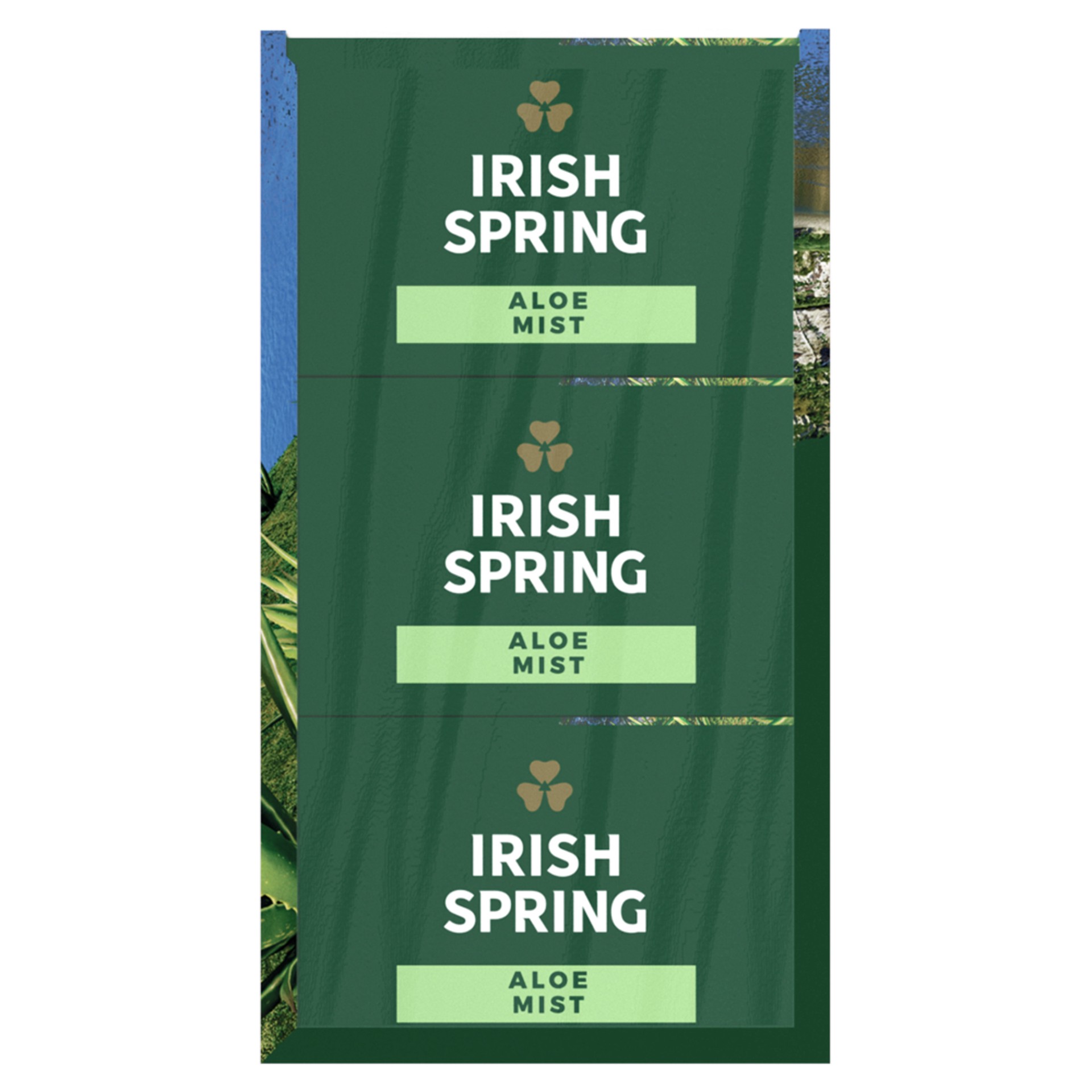 slide 9 of 10, Irish Spring Bar Soap for Men, Aloe Mist Deodorant Bar Soap, 3.7 Oz, 3 Pack, 11.1 oz