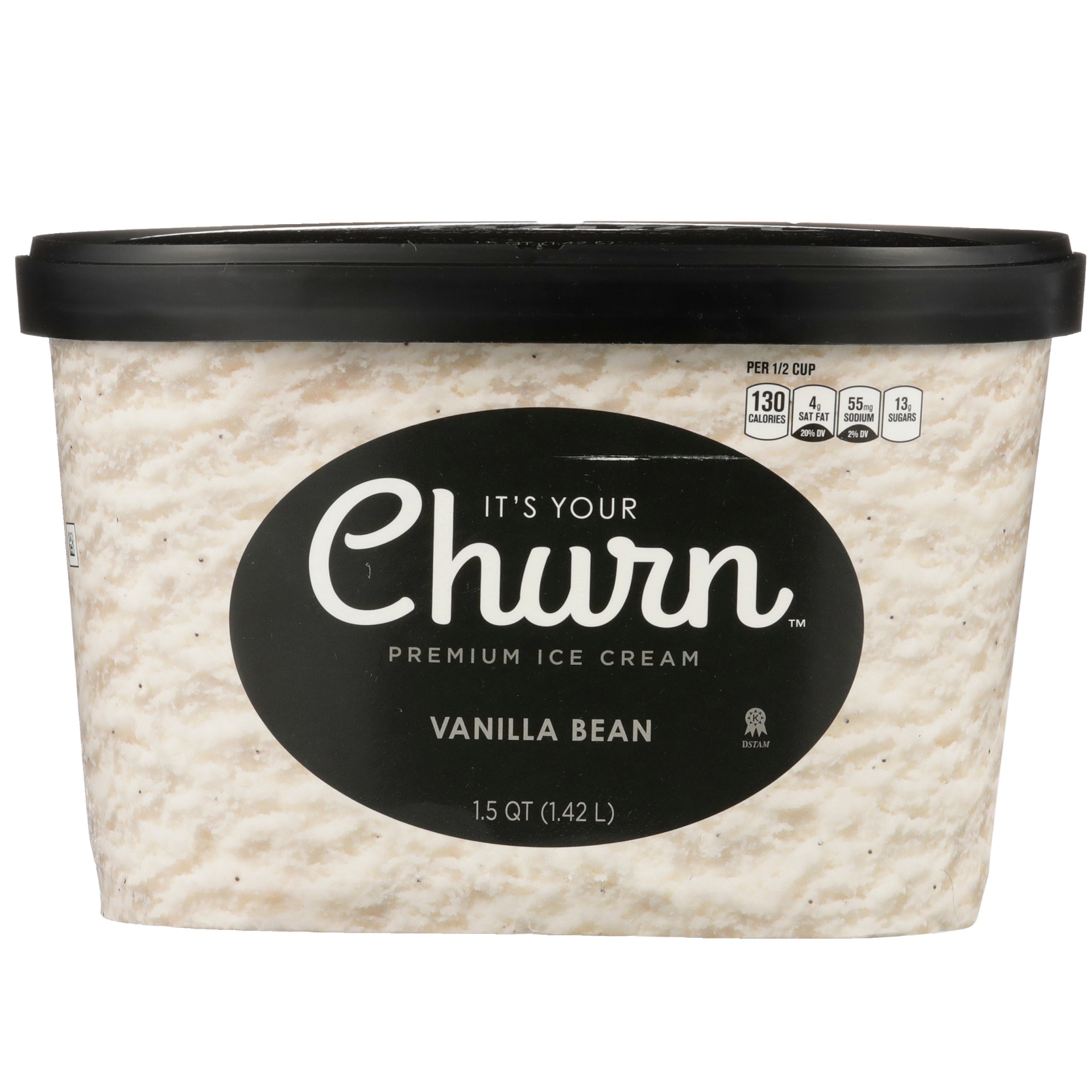 slide 1 of 6, It's Your Churn Premium Ice Cream Vanilla Bean, 1.5 qt