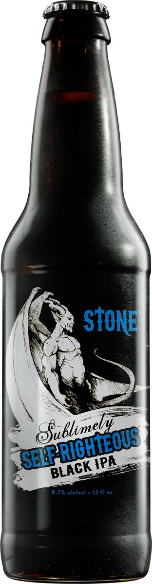 slide 2 of 2, Stone Sublimely Self-Righteous Black IPA Beer 12 oz, 72 fl oz