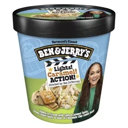 Ben & Jerry's Lights! Caramel! Action! Vanilla Ice Cream Pint