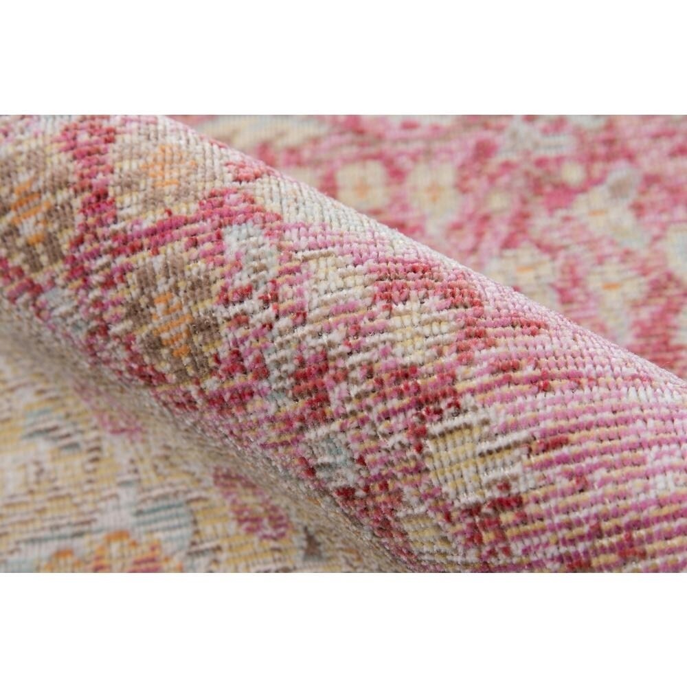 slide 4 of 4, Momeni Isabeisa-1Pnk2780 Isabella Machine Made 100 Percent Polyester Rug, Pink - 2 Ft. 7 In., 1 ct