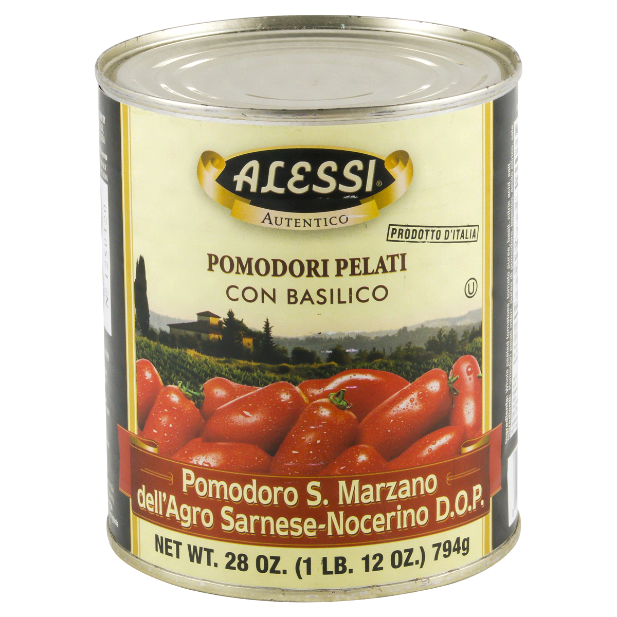 slide 4 of 4, Alessi Whole Peeled San Marzano Tomatoes, 28 oz