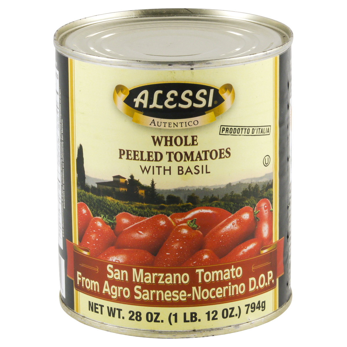 slide 1 of 4, Alessi Whole Peeled San Marzano Tomatoes, 28 oz