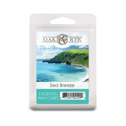 Oak & Rye Sea Breeze Scented Wax Cubes - 6 Pack