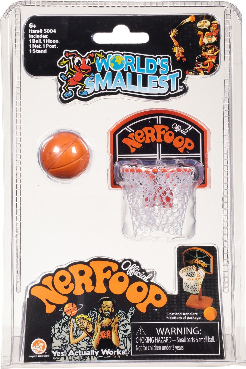 slide 2 of 8, World's Smallest Nerfoop Official 1 ea Blister Pack, 1 ct