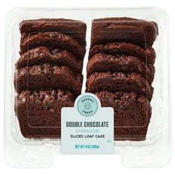 Bakery Fresh Double Chocolate Sliced Loaf Cake