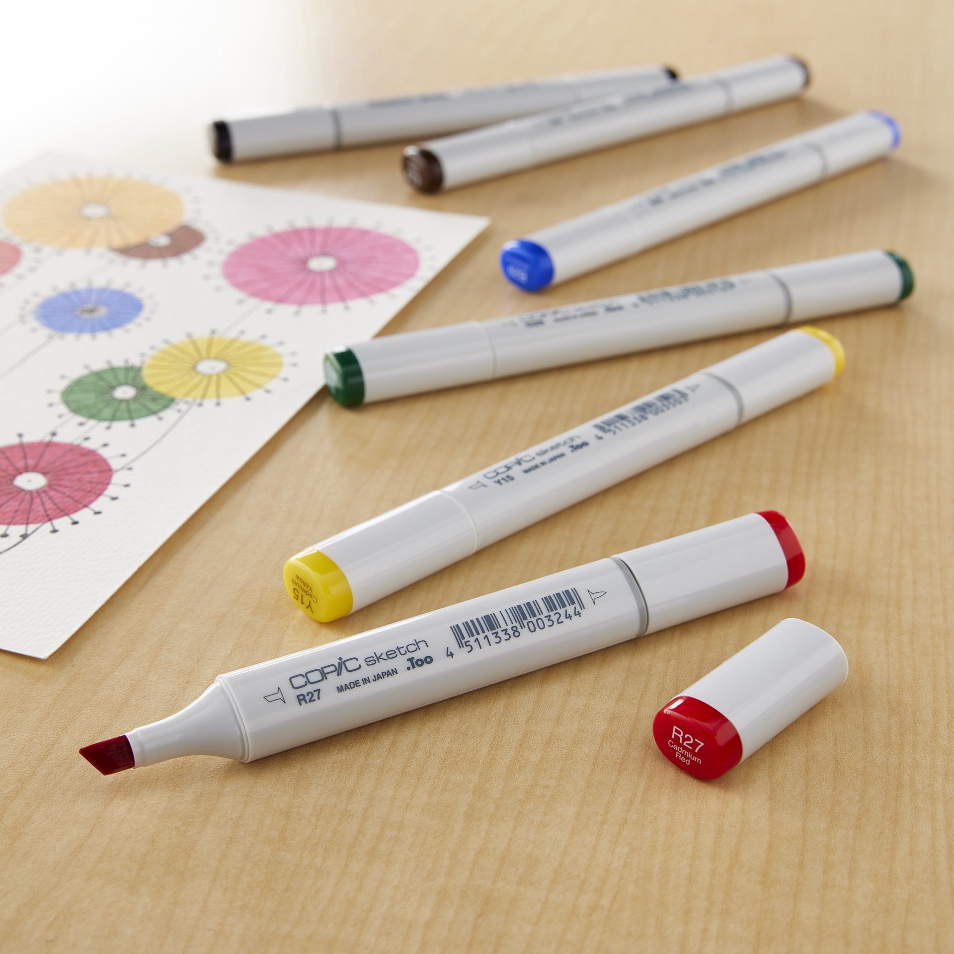 slide 4 of 5, Copic Bold Primaries Sketch Marker Set, 1 ct