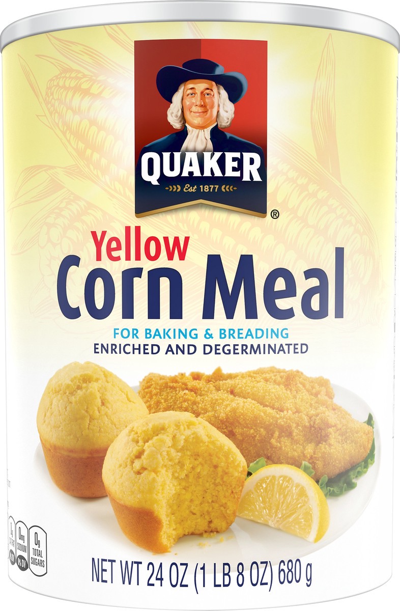 slide 2 of 4, Quaker Yellow Cornmeal - 24oz, 24 oz