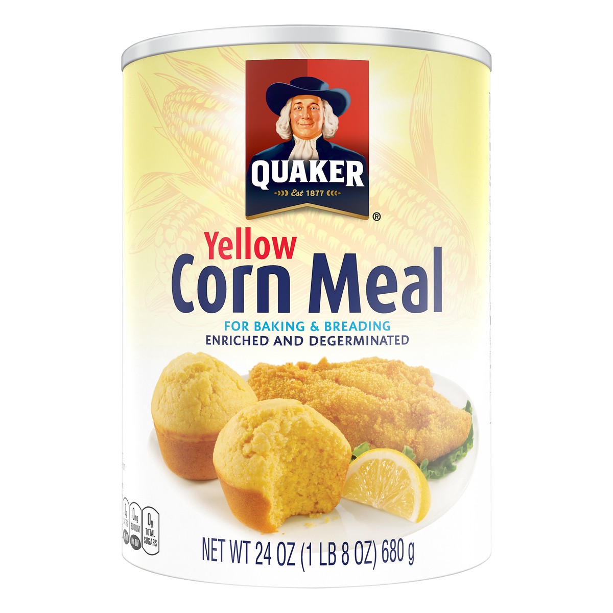 slide 1 of 4, Quaker Corn Meal, 24 oz