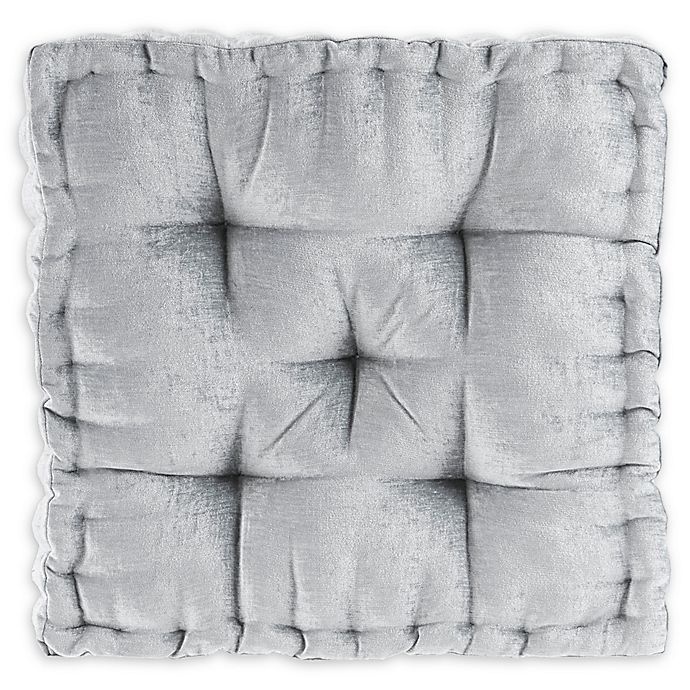 slide 1 of 2, Intelligent Design Azza Square Floor Cushion - Grey, 1 ct