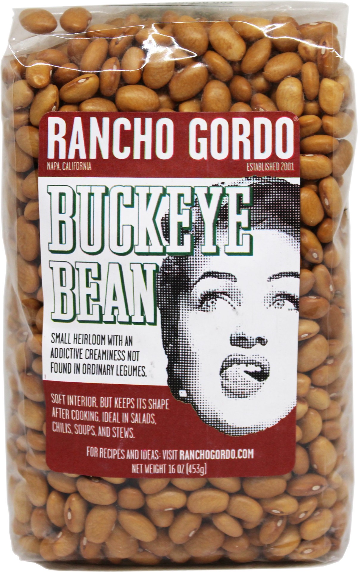 slide 1 of 1, Rancho Gordo Beans Buckeye Bean, 16 oz