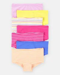 Carter's Girls 7-Pack Boyshort Underwear Multi 10-12