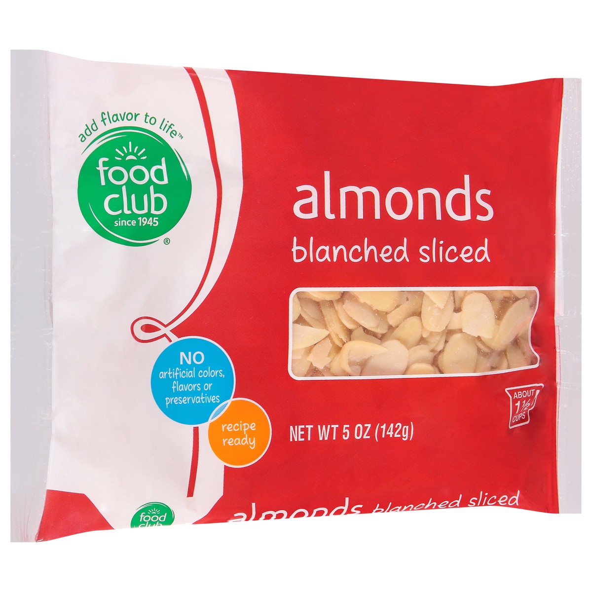 slide 2 of 9, Food Club Blanched Sliced Almonds 5 oz, 5 oz