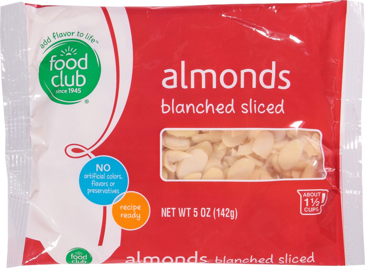 slide 6 of 9, Food Club Blanched Sliced Almonds 5 oz, 5 oz