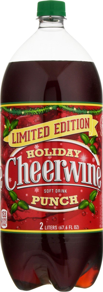 slide 6 of 11, Cheerwine Holiday Punch Soft Drink - 2 liter, 2 liter