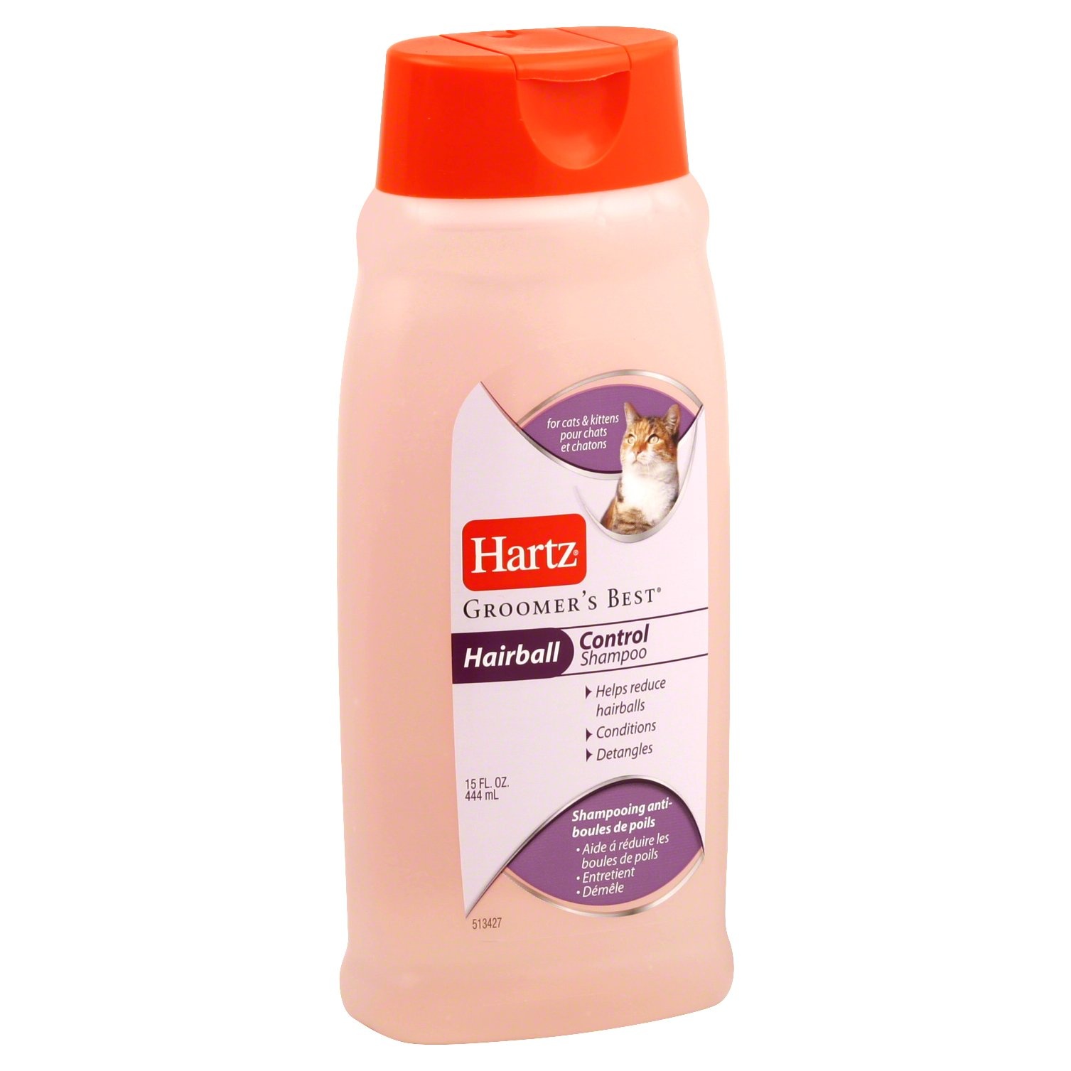 slide 1 of 1, Hartz Groomer's Best Hairball Control Cat Shampoo Fresh Scent, 15 oz