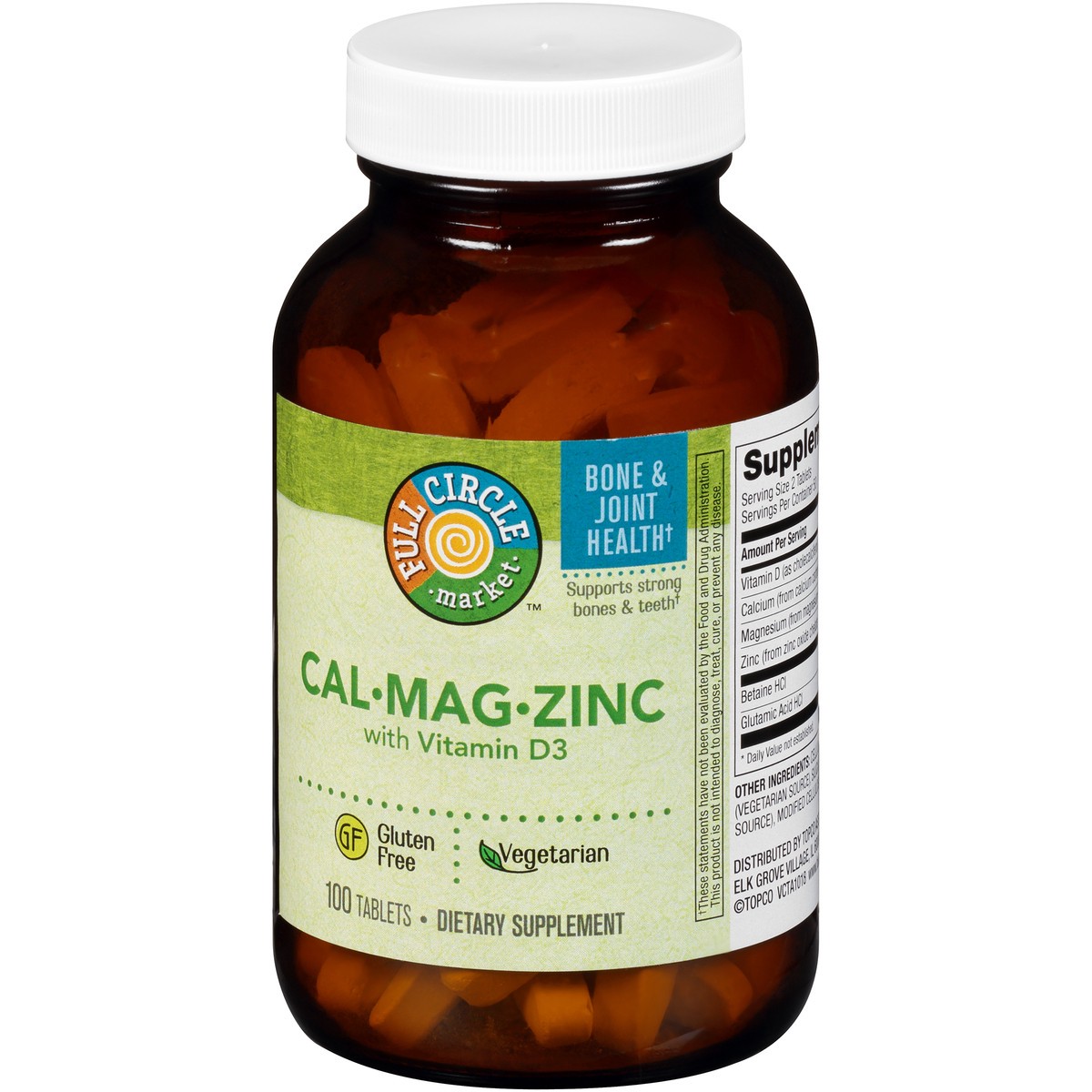 slide 5 of 8, Full Circle Cal Mag Zinc, 100 ct