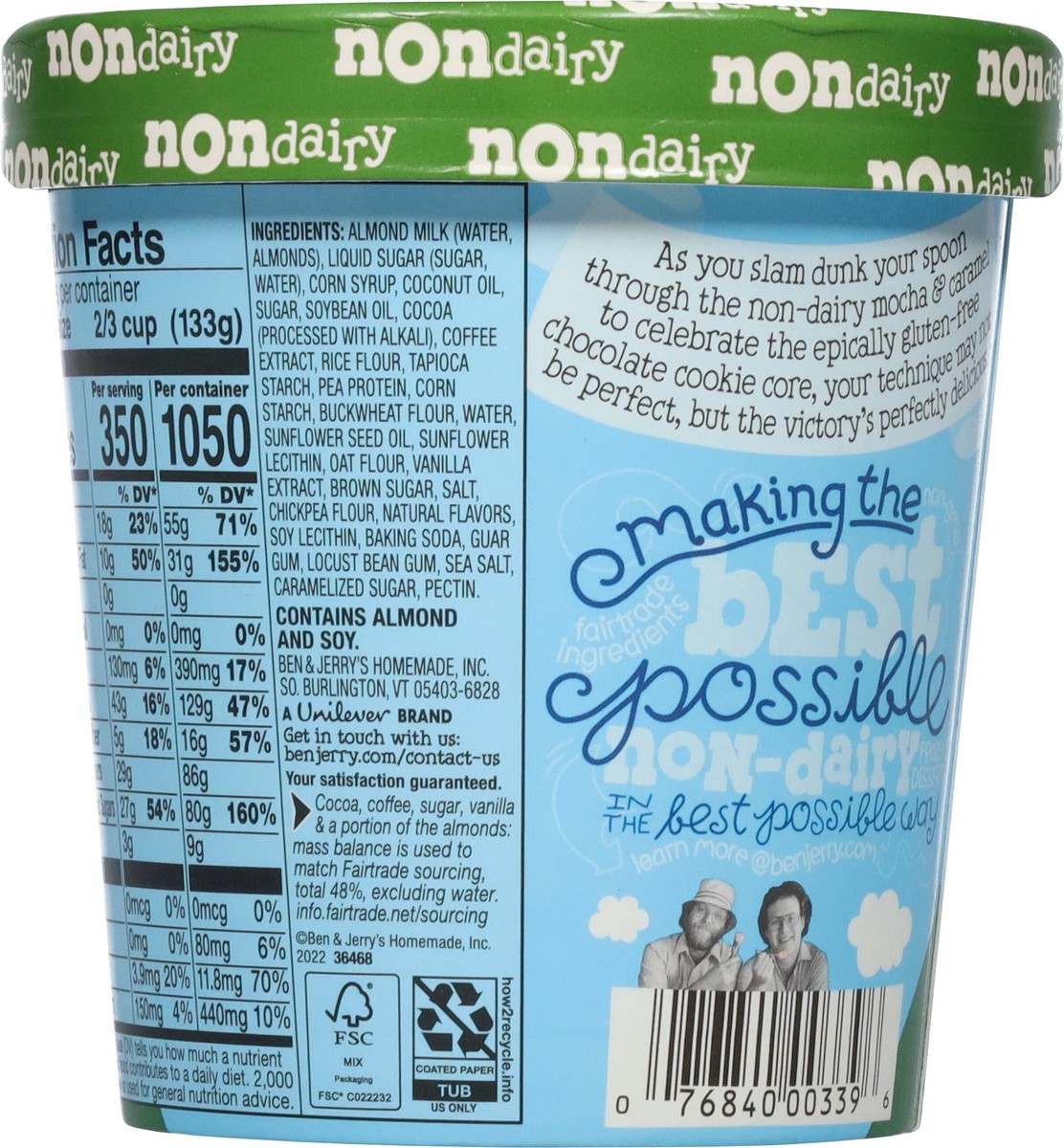 slide 5 of 13, Ben & Jerry's Non Dairy Boom Chocolatta Frozen Dessert 1 pt, 11.4 oz