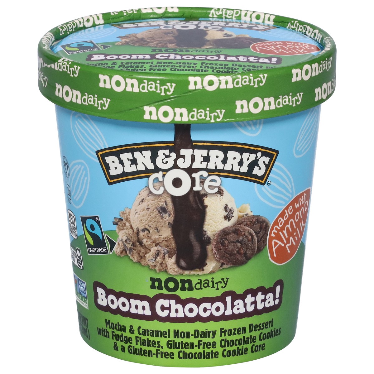 slide 6 of 13, Ben & Jerry's Non Dairy Boom Chocolatta Frozen Dessert 1 pt, 11.4 oz