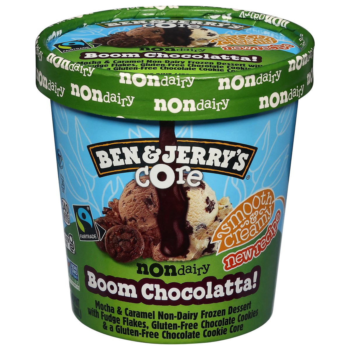 slide 1 of 13, Ben & Jerry's Non Dairy Boom Chocolatta Frozen Dessert 1 pt, 11.4 oz